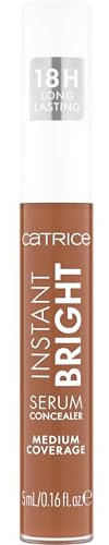 Catrice Instant Bright Serum Concealer, Nr. 090C, Nude, feuchtigkeitsspendend, langanhaltend, strahlend, für trockene Haut, vegan, ölfrei, ohne Konservierungsstoffe, ohne Parabene, 3er Pack (3x5ml)