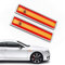 ZXUPOI 1 Par de Pegatinas de Placa de Matrícula de Metal de Bandera Española, Pegatinas de Insignia de Bandera para Coches GM, Laterales de Maletero (España)