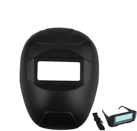 Schweißhaube, Schweißermaske, Schweißermaske, schützender Sicherheitshut, leicht, breiter Sichtbereich, 26 cm, für Arbeitsplätze