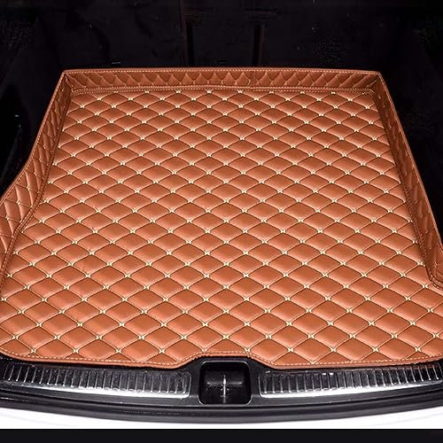 NUBHYYIO Coche Alfombrillas Maletero para Audi A3 Sportback 8Y 2020-2023, Cuero Bandeja Protectora Funda Maletero Alfombra AntiarañAzos Antideslizante Interiores Accesorios,F/Brown