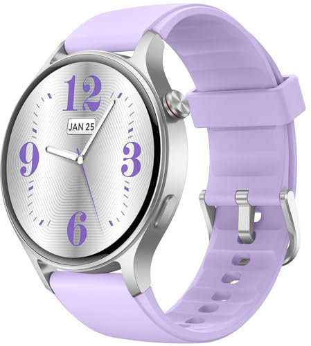Montre Connectée Femme Homme avec Appel - Smartwatch AMOLED 43mm pour iPhone & Android, Montre de Sport Podometre avec 110+ Sports & 3ATM Bracelet Fitness avec Moniteur Sommeil/ SpO2