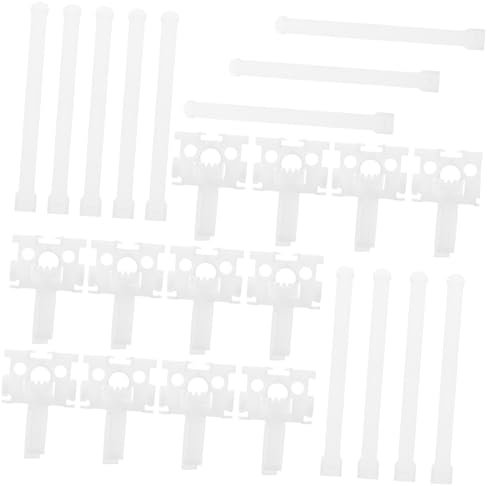 OUNONA 12 Sets Vorhangzubehör Jalousien Mini Rollo Ersatzteile Vertikaljalousie Reparatur Vertikalvorhang Reparaturausrüstung Vertikaljalousie Ersatz Jalousie Reparatur Kunststoff Weiß