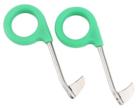 Hemobllo 2 Stücke Baum Ring Strippen Cutter Werkzeug Stahl Werkzeuge Trauben Cutter Stem Cutter Kunststoff Grün