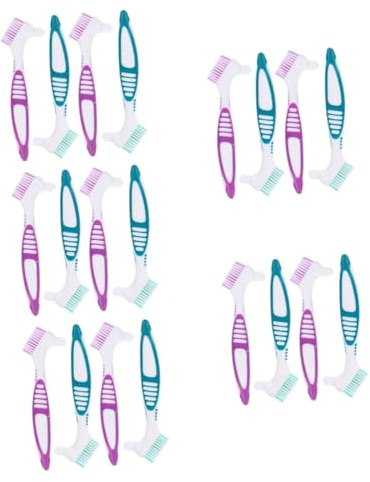 CALLARON 5 Sätze Reinigungsbürste Für Prothesen Hart Borsten Zahnbürste Reiniger Zähne Bürsten Reinigungsbürste Für Retainer Nylon 4 Stück * 5