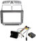 Marco De Radio para Peugeot 307 307CC 2002-2013 Marco DVD Coche 9 Pulgadas Kit Molduras Tablero Instrumentos Radio Reproductor Multimedia Pantalla Grande(Frame Cable Black)