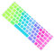 DOITOOL Keyboard Cover Compatible with Hp Pavilion Rainbow Silicone Protective Keyboard Protector Washable Edges Covering Design for All Around Protection