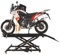 TRUTZHOLM Hydraulische Motorradhebebühne XL 560 kg Scherenhub Breite 60,5 cm Motorradheber Montagebühne Heber Motorradlift Scherenheber Hubständer Hebebühne für Motorräder Rampe in Schwarz