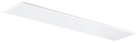 EGLO LED-lampa-panel Rabassa, infälld taklampa för rastertak | takarmatur för kontor och kök, rasterlampa i aluminium och plast, vit, neutralvit, 120x30 cm