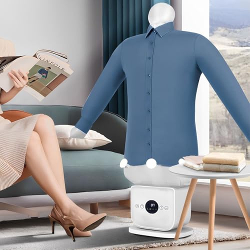 zxmeimm Bügelpuppe–Hemdenbügler & Bügelmaschine für Hemden,Blusen,T-Shirts,Hosen – Bügelautomat mit 3-in-1 Bügeln & Trocknen Funktionen – effiziente Bügelhilfe
