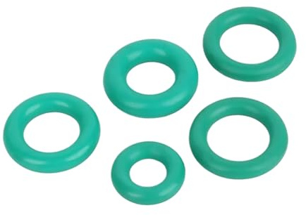O-Ringe aus Fluorkautschuk, 38mm Außendurchmesser, 32mm Innendurchmesser, 3mm Breite, runde Dichtung, grün, 10 Stück