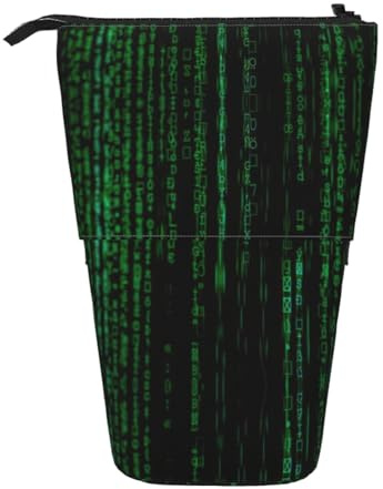 stujvc Hacker Era Print Erweiterbare Organizer-Tasche, Teleskop-Federmäppchen, mit verstellbarem Riemen, tragbare Aufbewahrung