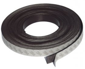 123-Magnet Self-Adhesive Magnetic Tape 20 mm x 2 mm x 10 m with 3M Adhesive Tape