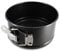 MENASTYL – Molde con bisagra de 14 cm – 6020757, ideal para tartas redondas de fácil desmoldeo con fondo extraíble – Molde desmontable de acero al carbono antiadherente negro