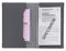 COLORPOP Porte-Papiers Véhicule Finition Carbone Coloris Gris Anthracite + Étui Transparent pour Carte Grise