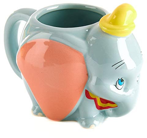 Paladone Tazza Sagomata Disney Dumbo 2019 | Tazza in Ceramica per tè da caffè di Grandi Dimensioni novità | Modo Unico e Super Divertente per Bere