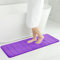 Homaxy Memory Foam Badezimmer Badteppich Saugfähige Rutschfester Badvorleger Waschbar Badematte - 43 x 120 cm, Lila