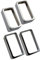 Almencla 4 Stück Offener Stil Humbucker Pickup Cover Tonabnehmer Abdeckung für E-Gitarre Ersatzteile