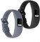 kwmobile 2X Sportarmband kompatibel mit Garmin Vivofit 4 Armband - Fitnesstracker Band Set aus TPU Silikon