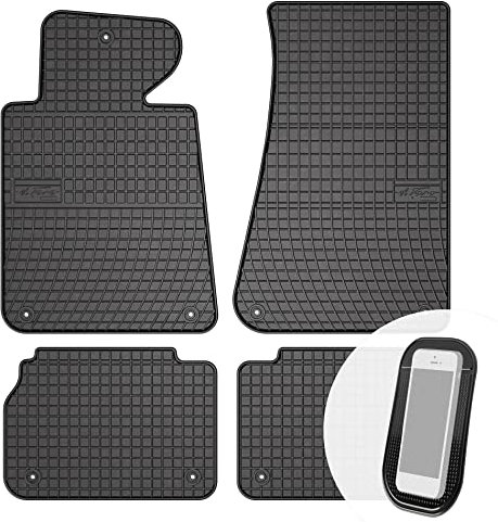 moto-MOLTICO Gummimatten Auto, 4-teiliges Set, Allwetter Gummi Fußmatten, Antirutsch & Wasserfest Autoteppiche - passend für BMW E34 5er 1988-1996