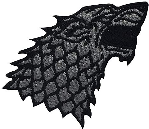 Stark Wolf Game of Thrones Super Hero Movie Iron On Patch Sew On Patch Embroidered Patch/Badge for Clothes Shirts Jeans etc