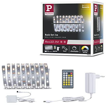 Paulmann MaxLED 250 Basisset, unbeschichtet, 3m, IP20, 13W, Tunable White