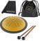 Meinl Sonic Energy MSTD3G Mini Steel Tongue Drum Gold + keepdrum Poliertuch