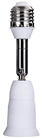 TWDRTDD E27 a E27 flessibile lampadina portalampada adattatore Extender, Angolo regolabile E26/E27 Lampadina presa adattatore di estensione di (1 PZ)