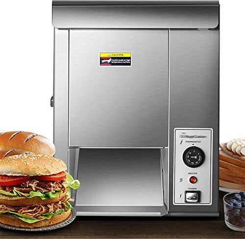 MNSRRN Máquina de Hamburguesas de la Parrilla Vertical Comercial, Tipo de Cadena Tostadora ilimitada automática, Restaurante de Comida rápida Multifuncional Máquina de Hamburguesa de asado