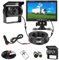 Retrocamera Camper Telecamera per Auto, Monitor LCD da 7 e Telecamera per Auto Kit, Impermeabile IP67 HD Visione Notturna con Linea di Ritardo di 15 m Sistema di Sensori di Parcheggio