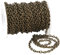 10m / Rolle Halskette Eisen Panzerketten mit Spule, 10x6.5x1.8mm Vakuumüberzug Herrenkette Gliederkette für Männer Herren DIY Armband Kette Schmuckherstellung(Bronze)