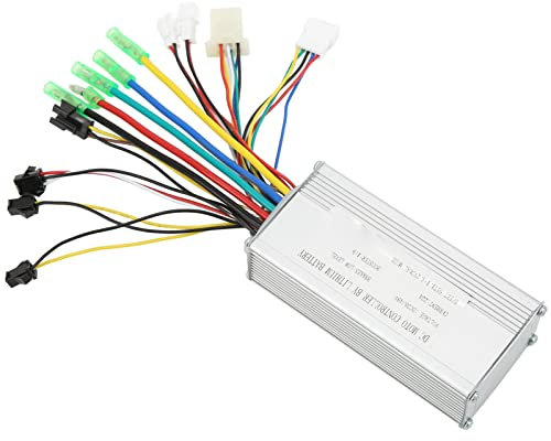 KIMISS Controller 48V 500W Controller 48V 500W Regolatore a Onda Quadra Brushless per Bicicletta Elettrica con Cavo Lampada per Parti Modificate Motori 36V 48V 500W