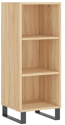 vidaXL Sideboard Sonoma-Eiche 34,5x32,5x90 cm Holzwerkstoff