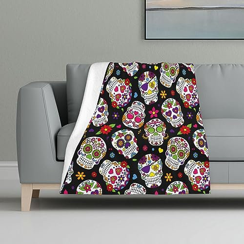 Gearsly Decke aus Flanell, flauschige Fleecedecke, leicht, weich, warm, gemütlich, Plüsch, 81 x 122 cm, für Heimdekoration, Sofa, Couch, Bett, Kinderbett, Stühle, 81 x 122 cm