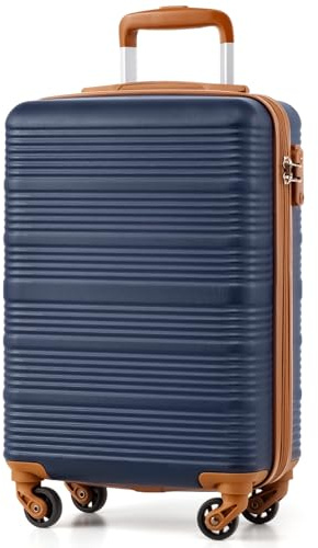 COOLIFE Handgepäck Koffer 55x35x20cm für Ryanair, Trolley Handgepäck | Geeignet für Kurztrips und Geschäftsreisen, Leichter ABS Hartschale mit TSA-Schloss, Teleskopgriff, 4 Leise 360° Rollen