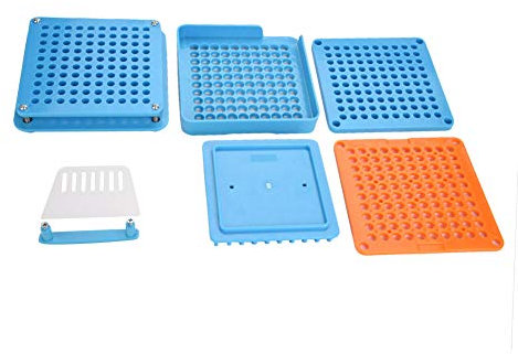 Kapselfüller, 100 Löcher Kunststoffkapsel Manuelle Kapseln Kapselfüller 00# Füllwerkzeug Kapselfüllmaschine, Kapselfüller Manuell Kapsel Filler Manuelle DIY Kapselpulverpressfüllmaschine