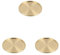 3er-Set Metall-Untersetzer, Schüssel-Untersetzer, Dicke 8 mm, Kupfer-Getränkeuntersetzer, Messing-Untersetzer, Durchmesser 10 cm