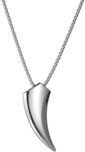 LHJHZDJC Halskette Mode Punk Rock Wolfszahn Anhänger Halskette für Männer und Frauen Pullover Kette Beliebte Geburtstagsparty Geschenk Geschenk