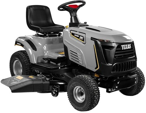 TEXAS Profi Rasentraktor XXL Aufsitzrasenmäher Rasenmäher Traktor Bulldog E-Start Premium TTS108H | 432cm³ | 12,5PS | 4-Takt | 108cm | 30-90mm | 170kg | HYD.Getriebe | LED-Scheinwerfer