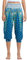 HAPYWER Haremshose Damen Kurz Yogahose 3/4 Lang Capri Sommerhose 3/4 Leicht Sporthose Strandhose Luftige Pumphose Aladinhose für Pilates Yoga S-3XL（Pfauenschwanz-blau,L