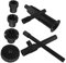 OFFSCH 1 Satz Kleiner Brunnenkopf Wasserflaschenpumpe Auslauf für einen Springbrunnen Tauchpumpe LED-Licht Spender brunnenpumpe fontäne Springbrunnenspray Parkbrunnendüse Plastik Black