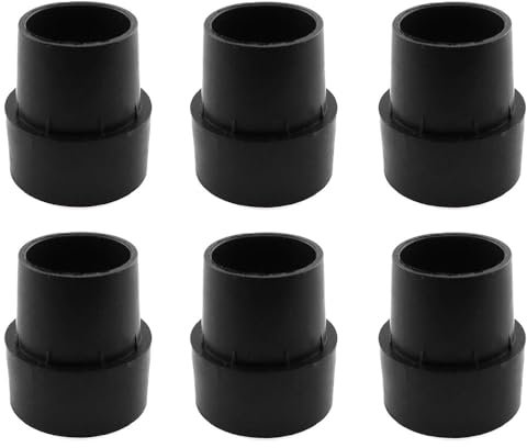 Trampolin-Beinkappen, Gummi, rutschfest, schützende Beinabdeckungen, Schwarz, 40 x 25 mm, 6 Stück