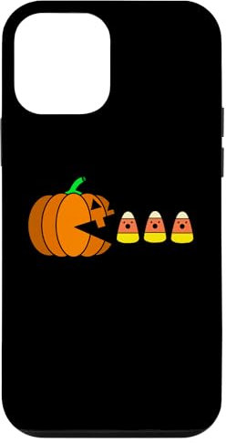 iPhone 12 mini Funny Halloween Pumpkin Eating Candy Corn Gamer Men Kids Case