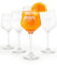 Maxito Aperol Spritz Gläser im 4er Set ∣ Modernes Design für Cocktail Gläser ∣ Ideal als Aperol Spritz Geschenkset ∣ Aperol Geschenk ∣ Trinkgläser Set