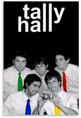 Tally Hall Poster, Leinwand, farbecht, Wandkunst, dekoratives Gemälde für Wohnzimmer, Schlafzimmer, Heimdekoration, 30 x 45 cm, ungerahmter Stil