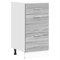 vidaXL Unterschrank Lyon Grau Sonoma 40x46x81,5 cm Holzwerkstoff