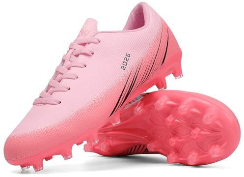 KUUK Herren Damen Fußballschuhe Jugendliche Fussballschuhe Kunstrasen Hallenschuhe Fussball Turf Indoor Outdoor AG FG TF Wettkampf Trainingsschuhe Unisex (DE 2286 Fen AG 43)