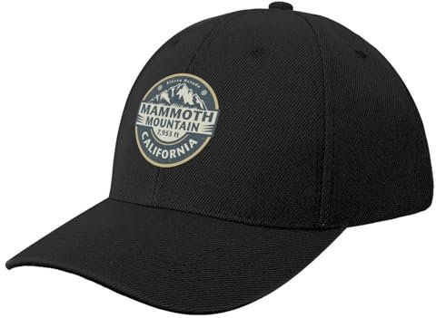 IUUGJEIX Basecap Mammoth Mountain, Kalifornien Baseballmütze, lustige Mütze, Sonnenhut, Snapback-Mütze, Thermovisier, Herren/Damen