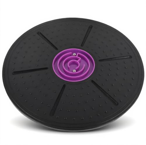 Balance Board, Lila Labyrinth Wobble Balance Board Wobble Board Yoga Training Fitness Training Stabilität Disc Pilates Board Geeignet für Home Office