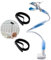 Inoamity Support Universel Babyphone Caméra - Double Bras 360° Réglable, Installation sans Perçage, Compatible avec 90% des Modèles de Babyphones, Pince Anti-Dérapant (85cm, Alliage de Magnésium)