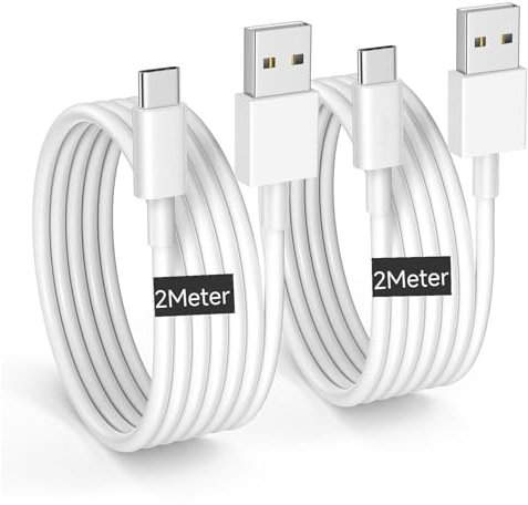 Citelect Cable USB A a USB C para iPhone 15, 2Pack 2M Cable de cargador de coche tipo C,Cable USB C para iPhone17,iPhone16,iPhone15 Pro Max,iPad Pro,Carplay